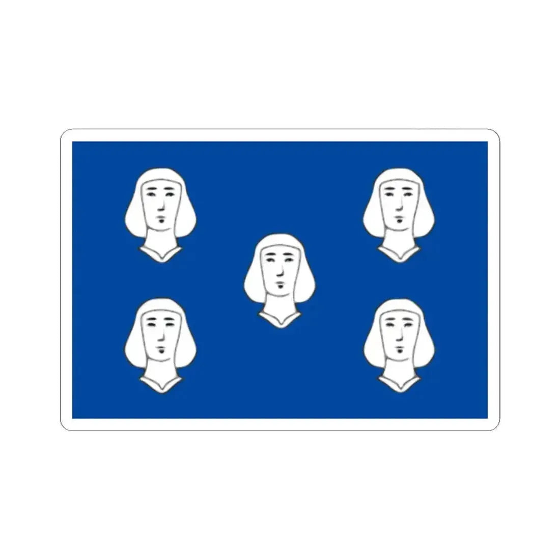 Cineyvlag (Belgium) STICKER Vinyl Kiss-Cut Decal 2 Inch White - The Sticker Space