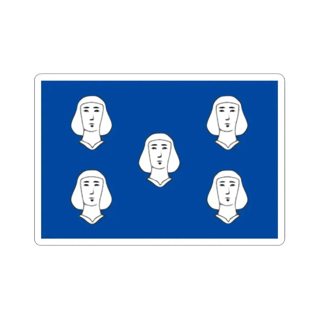 Cineyvlag (Belgium) STICKER Vinyl Kiss-Cut Decal 3 Inch White - The Sticker Space