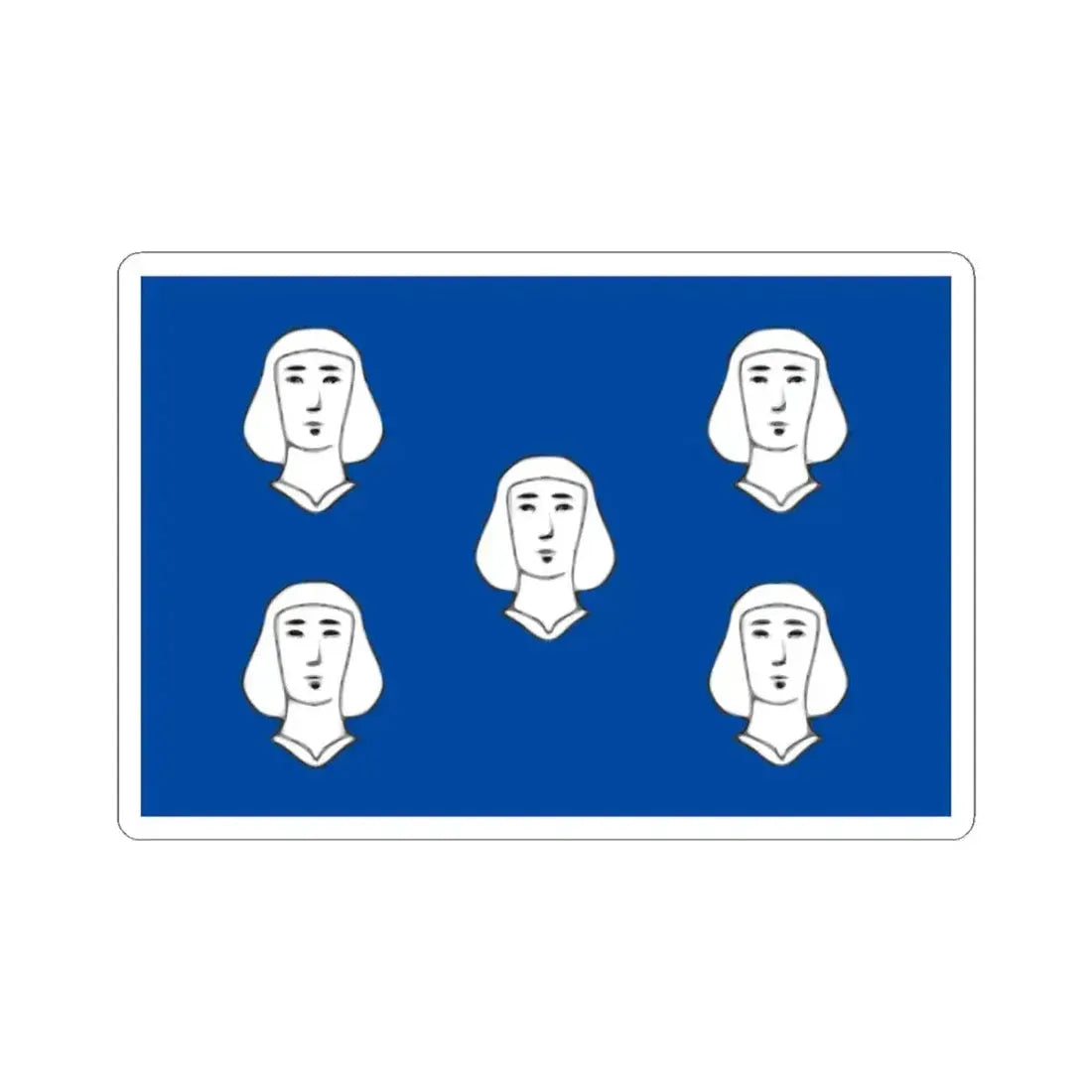 Cineyvlag (Belgium) STICKER Vinyl Kiss-Cut Decal 4 Inch White - The Sticker Space