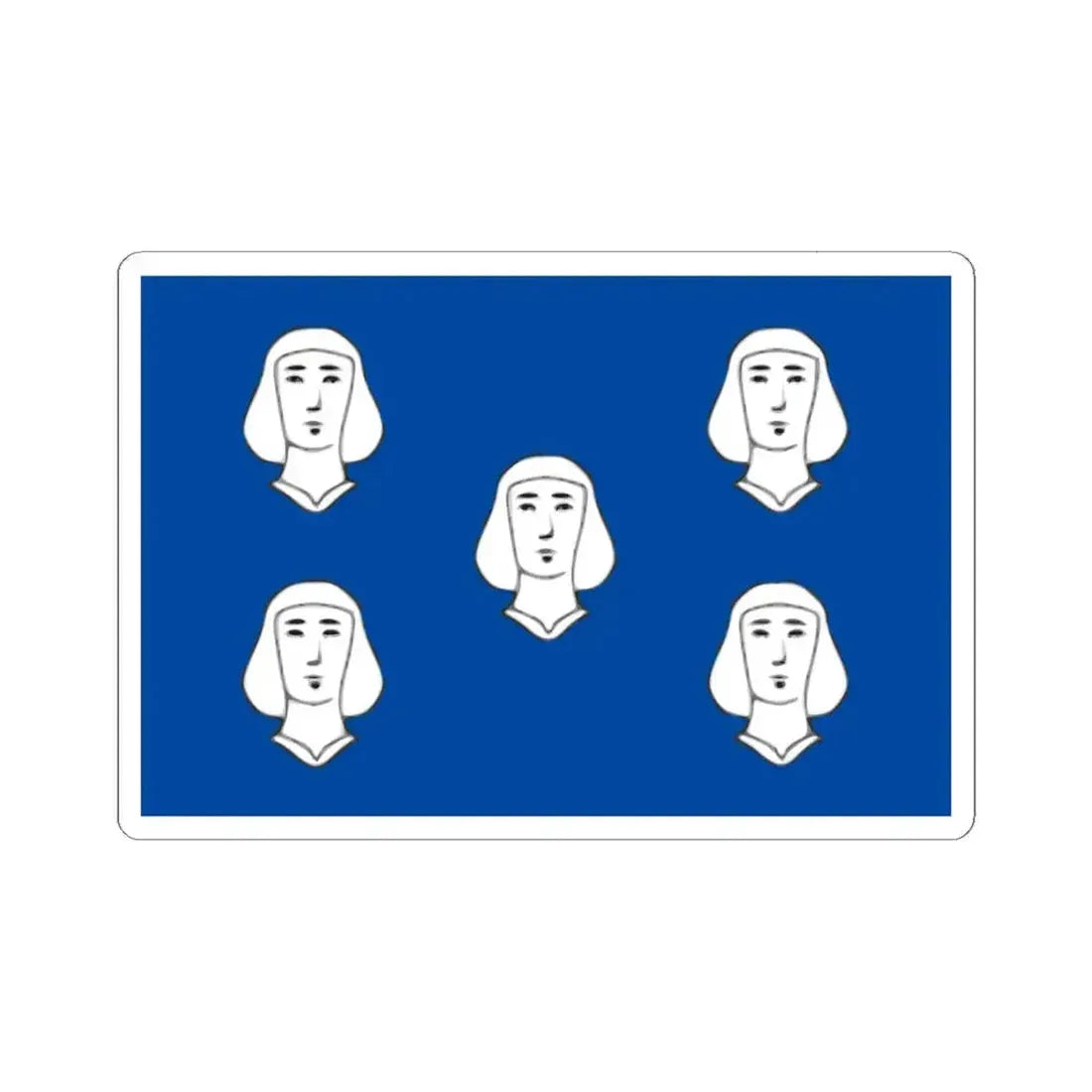 Cineyvlag (Belgium) STICKER Vinyl Kiss-Cut Decal 6 Inch White - The Sticker Space