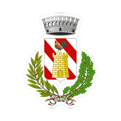 Cipressa-Stemma (Italy) (Coat of Arms) STICKER Vinyl Kiss-Cut Decal 3 Inch White - The Sticker Space