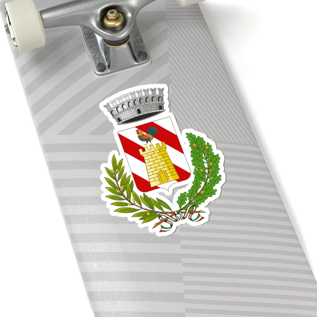 Cipressa-Stemma (Italy) (Coat of Arms) STICKER Vinyl Kiss-Cut Decal - The Sticker Space