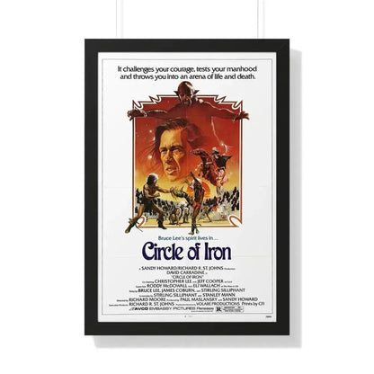 CIRCLE OF IRON 1978 - Framed Movie Poster 20" x 30" Black - The Sticker Space