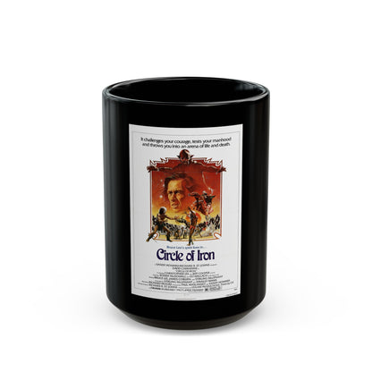 CIRCLE OF IRON 1978 Movie Poster - Black Coffee Mug-15oz-The Sticker Space