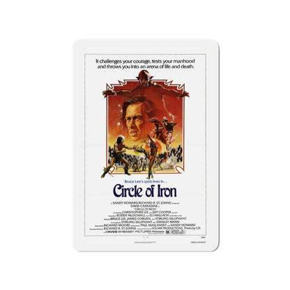 CIRCLE OF IRON 1978 Movie Poster - Die-Cut Magnet-3" x 3"-The Sticker Space