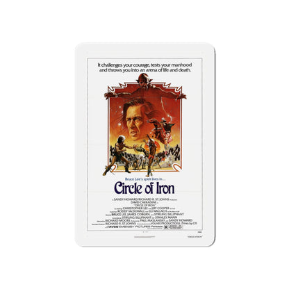 CIRCLE OF IRON 1978 Movie Poster - Die-Cut Magnet-6 × 6"-The Sticker Space