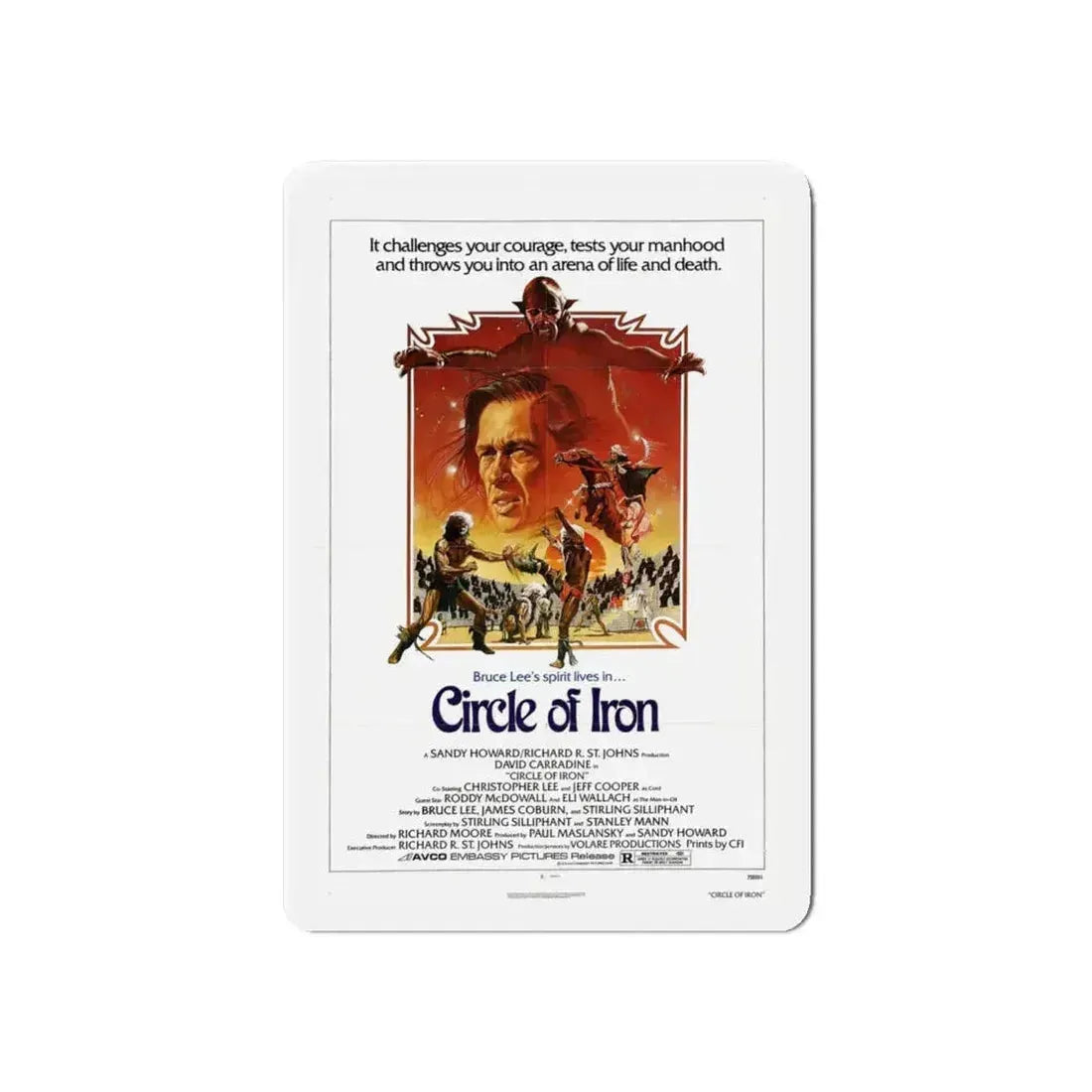 CIRCLE OF IRON 1978 Movie Poster - Refrigerator Magnet - The Sticker Space