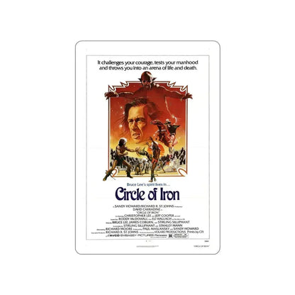 CIRCLE OF IRON 1978 Movie Poster STICKER Vinyl Die-Cut Decal 3 Inch - The Sticker Space