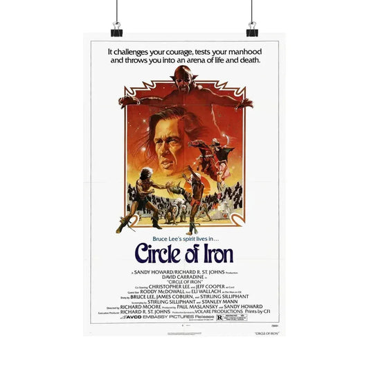 CIRCLE OF IRON 1978 - Paper Movie Poster 12″ x 18″ Matte - The Sticker Space