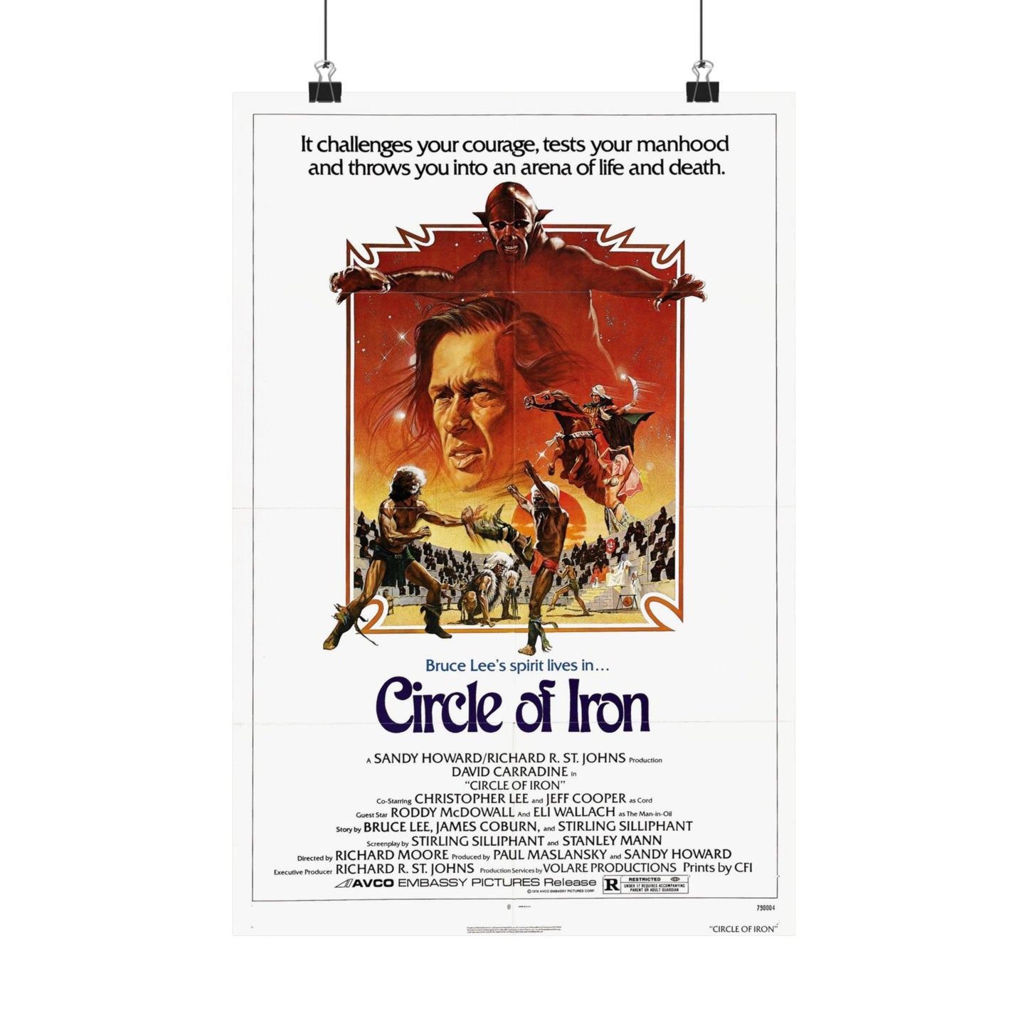 CIRCLE OF IRON 1978 - Paper Movie Poster-12″ x 18″-The Sticker Space