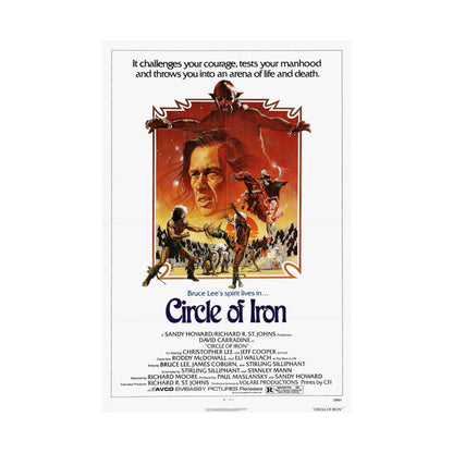 CIRCLE OF IRON 1978 - Paper Movie Poster-The Sticker Space