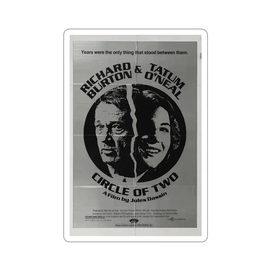 Circle of Two 1981 Movie Poster STICKER Vinyl Die-Cut Decal 4 Inch - The Sticker Space