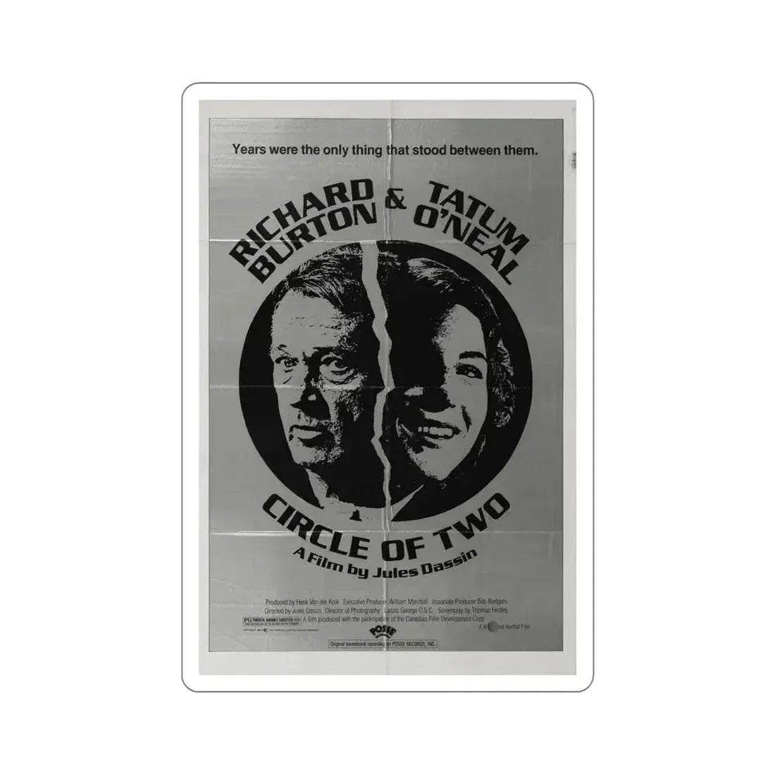 Circle of Two 1981 Movie Poster STICKER Vinyl Die-Cut Decal 6 Inch - The Sticker Space