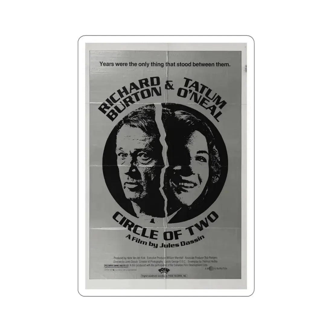 Circle of Two 1981 Movie Poster STICKER Vinyl Die-Cut Decal - The Sticker Space