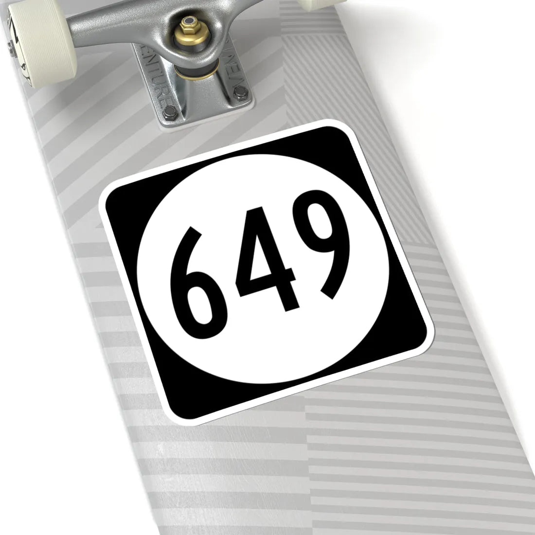 Circle sign 649 Virginia (Virginia) (Road Sign) STICKER Vinyl Kiss-Cut Decal - The Sticker Space