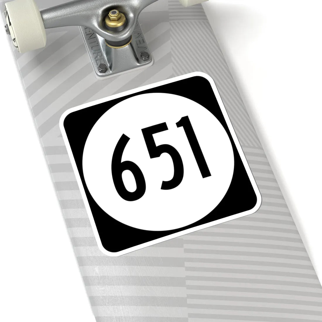 Circle sign 651 Virginia (Virginia) (Road Sign) STICKER Vinyl Kiss-Cut Decal - The Sticker Space