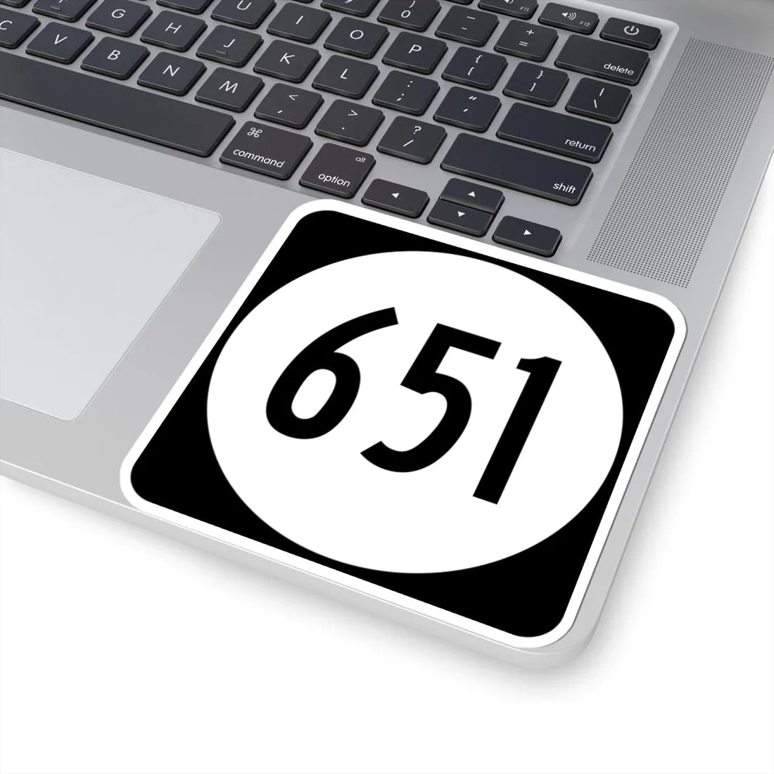 Circle sign 651 Virginia (Virginia) (Road Sign) STICKER Vinyl Kiss-Cut Decal - The Sticker Space