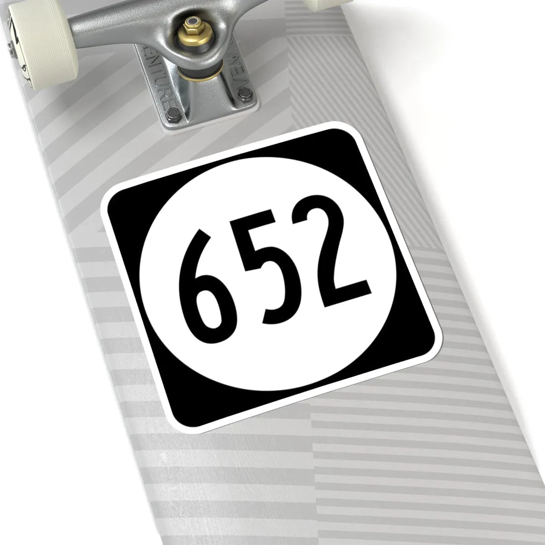 Circle sign 652 Virginia (Virginia) (Road Sign) STICKER Vinyl Kiss-Cut Decal - The Sticker Space