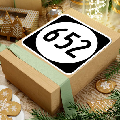 Circle sign 652 Virginia (Virginia) (Road Sign) STICKER Vinyl Kiss-Cut Decal - The Sticker Space