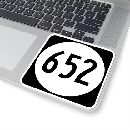 Circle sign 652 Virginia (Virginia) (Road Sign) STICKER Vinyl Kiss-Cut Decal - The Sticker Space