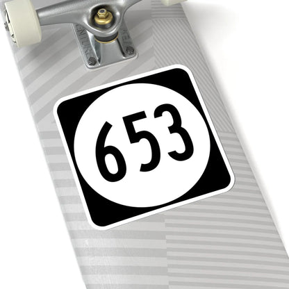 Circle sign 653 Virginia (Virginia) (Road Sign) STICKER Vinyl Kiss-Cut Decal - The Sticker Space