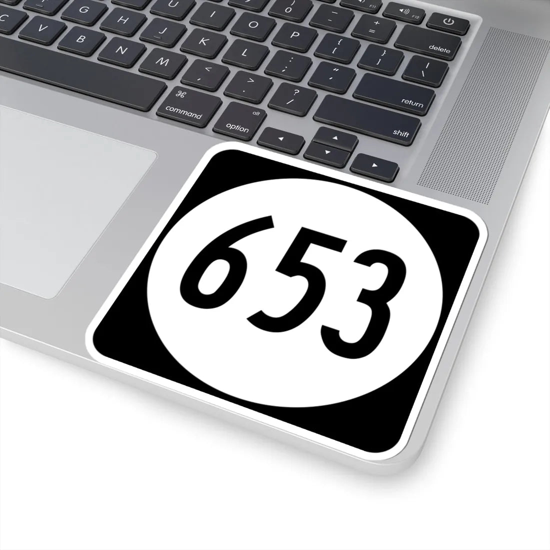 Circle sign 653 Virginia (Virginia) (Road Sign) STICKER Vinyl Kiss-Cut Decal - The Sticker Space