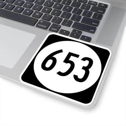 Circle sign 653 Virginia (Virginia) (Road Sign) STICKER Vinyl Kiss-Cut Decal - The Sticker Space