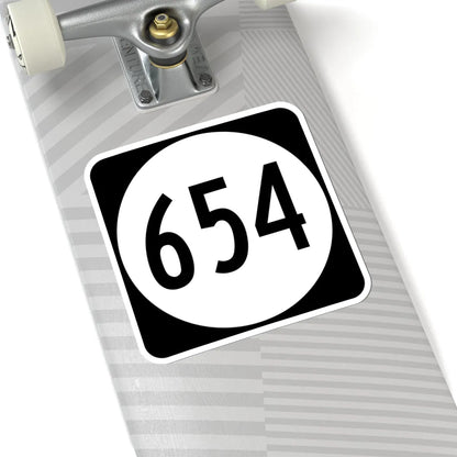 Circle sign 654 Virginia (Virginia) (Road Sign) STICKER Vinyl Kiss-Cut Decal - The Sticker Space