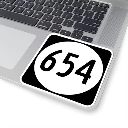 Circle sign 654 Virginia (Virginia) (Road Sign) STICKER Vinyl Kiss-Cut Decal - The Sticker Space