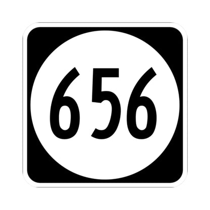 Circle sign 656 Virginia (Virginia) (Road Sign) STICKER Vinyl Kiss-Cut Decal 2 Inch White - The Sticker Space