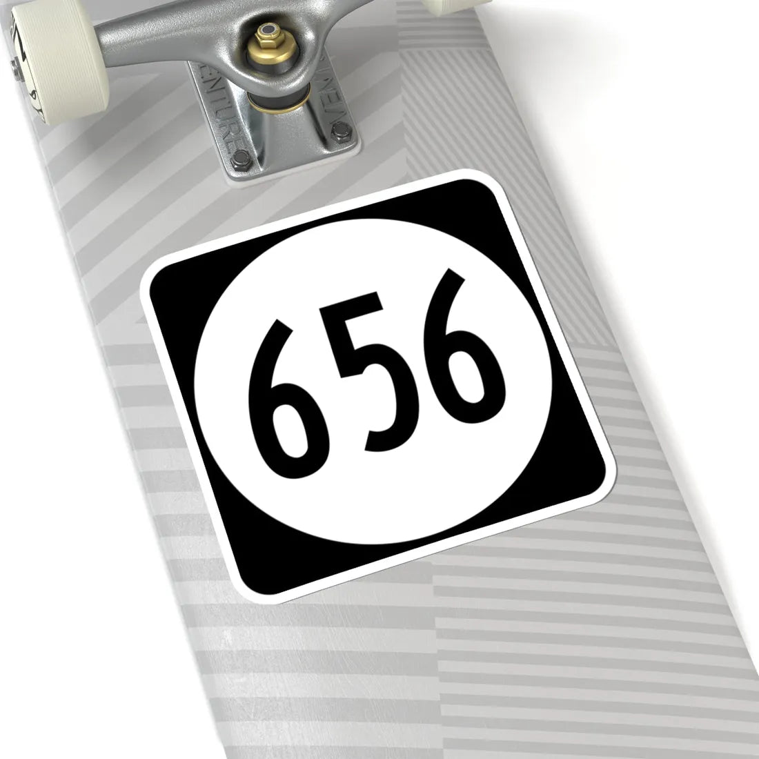 Circle sign 656 Virginia (Virginia) (Road Sign) STICKER Vinyl Kiss-Cut Decal - The Sticker Space