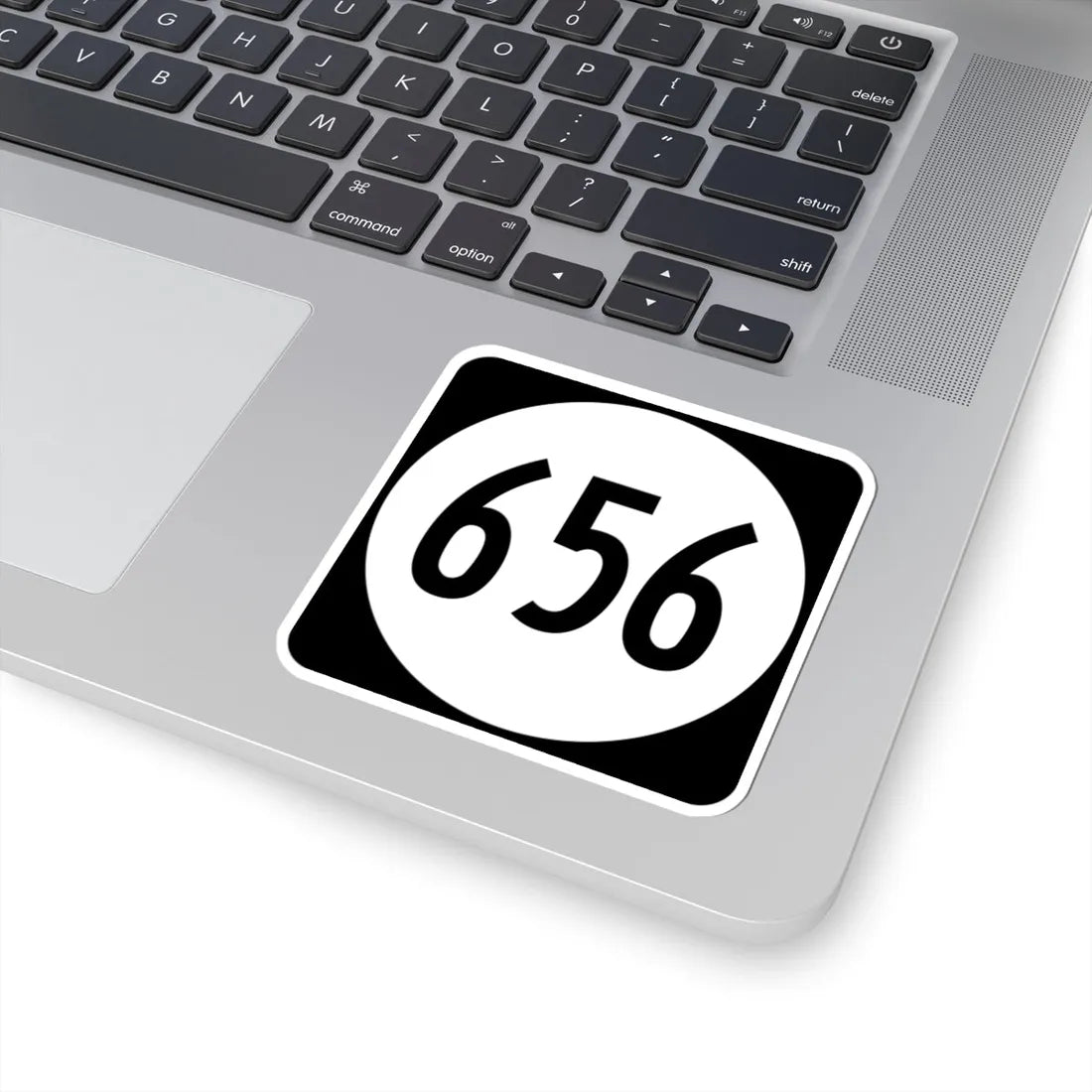 Circle sign 656 Virginia (Virginia) (Road Sign) STICKER Vinyl Kiss-Cut Decal - The Sticker Space
