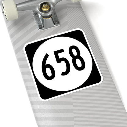 Circle sign 658 Virginia (Virginia) (Road Sign) STICKER Vinyl Kiss-Cut Decal - The Sticker Space