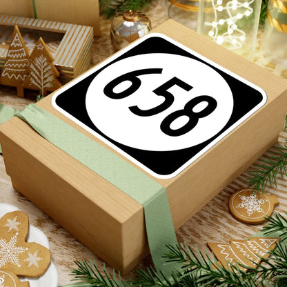 Circle sign 658 Virginia (Virginia) (Road Sign) STICKER Vinyl Kiss-Cut Decal - The Sticker Space