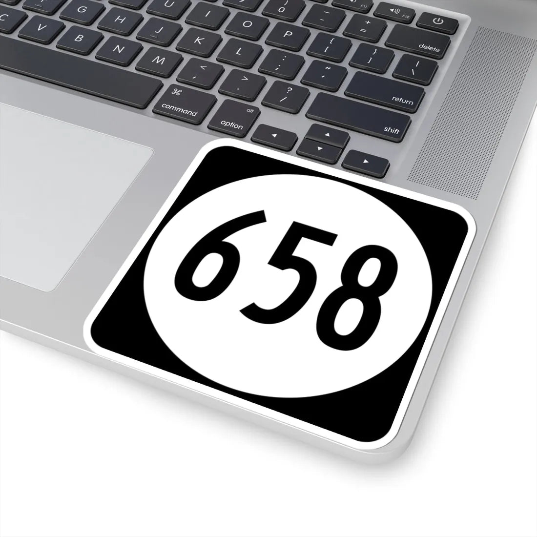 Circle sign 658 Virginia (Virginia) (Road Sign) STICKER Vinyl Kiss-Cut Decal - The Sticker Space