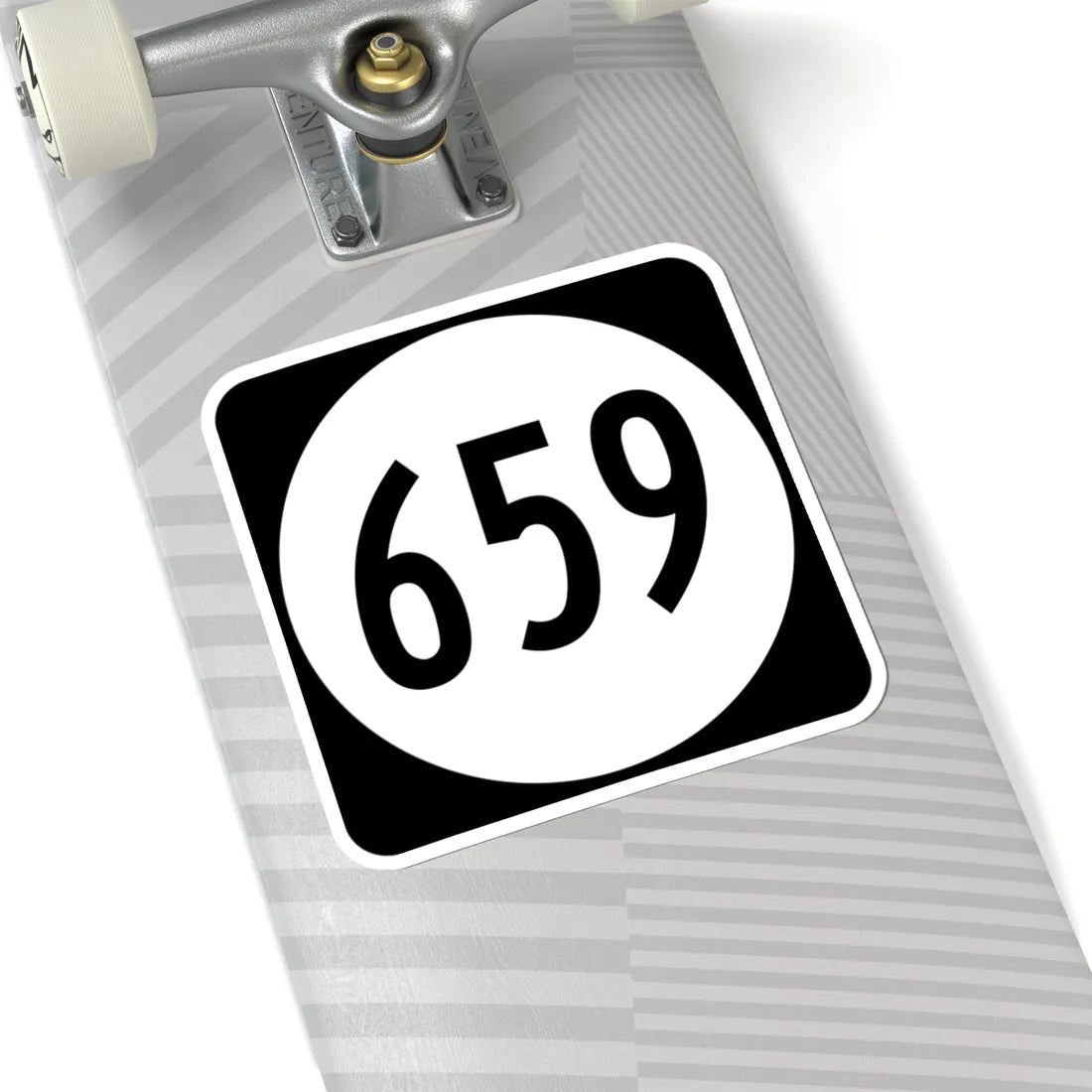 Circle sign 659 Virginia (Virginia) (Road Sign) STICKER Vinyl Kiss-Cut Decal - The Sticker Space