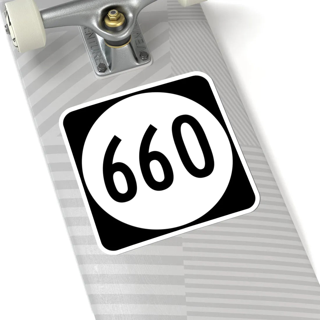 Circle sign 660 Virginia (Virginia) (Road Sign) STICKER Vinyl Kiss-Cut Decal - The Sticker Space