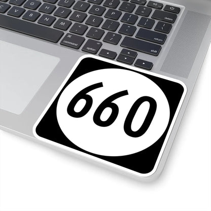 Circle sign 660 Virginia (Virginia) (Road Sign) STICKER Vinyl Kiss-Cut Decal - The Sticker Space
