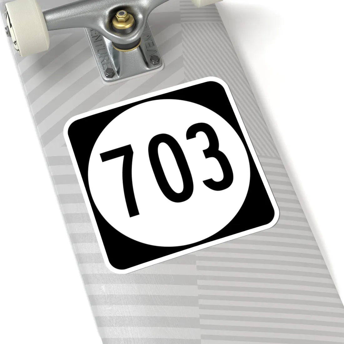 Circle sign 703 Virginia (Virginia) (Road Sign) STICKER Vinyl Kiss-Cut Decal - The Sticker Space