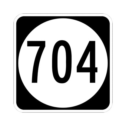 Circle sign 704 Virginia (Virginia) (Road Sign) STICKER Vinyl Kiss-Cut Decal 4 Inch White - The Sticker Space