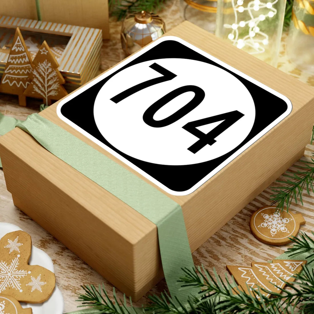 Circle sign 704 Virginia (Virginia) (Road Sign) STICKER Vinyl Kiss-Cut Decal - The Sticker Space