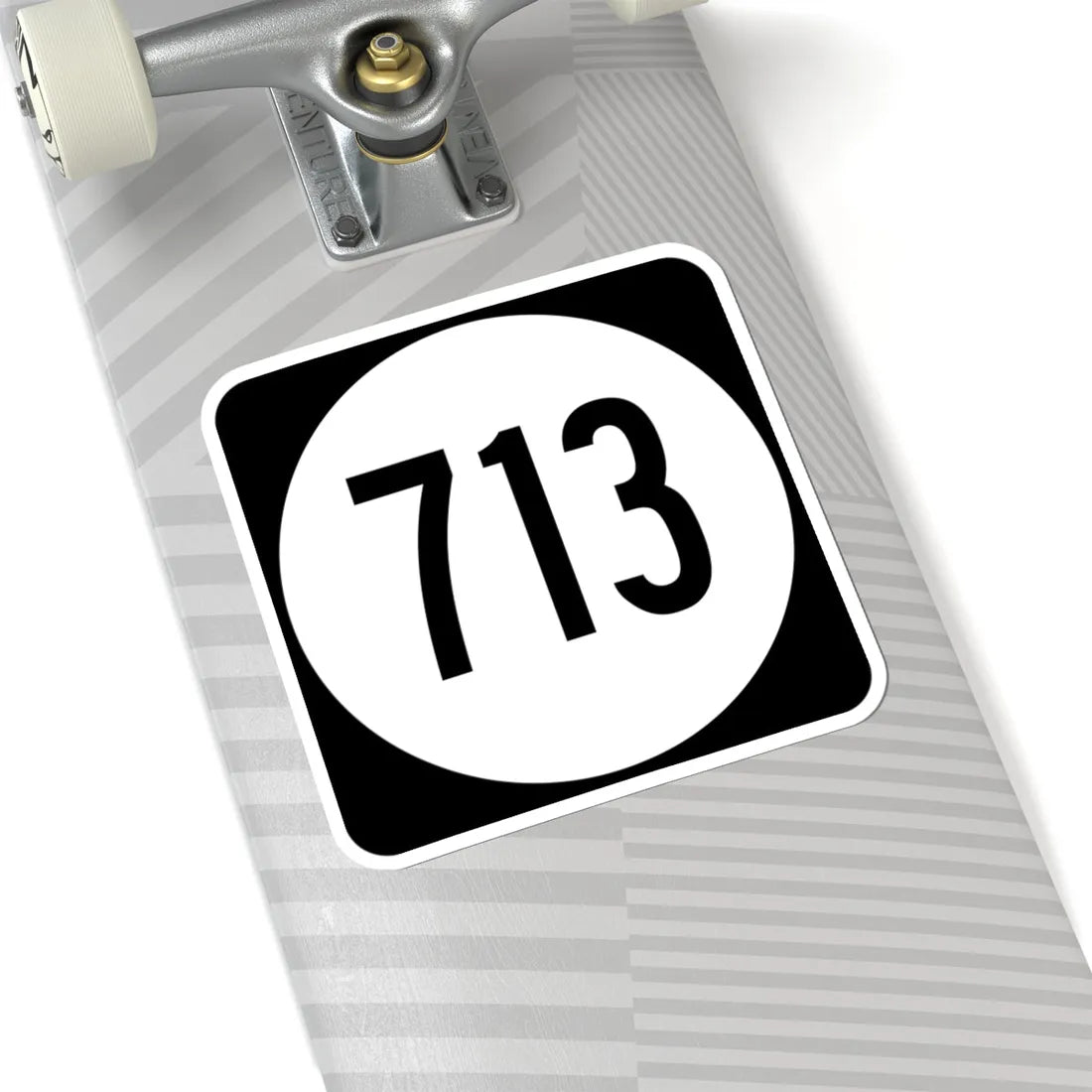 Circle sign 713 Virginia (Virginia) (Road Sign) STICKER Vinyl Kiss-Cut Decal - The Sticker Space