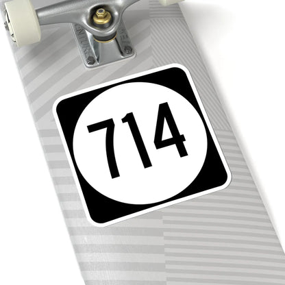 Circle sign 714 Virginia (Virginia) (Road Sign) STICKER Vinyl Kiss-Cut Decal - The Sticker Space