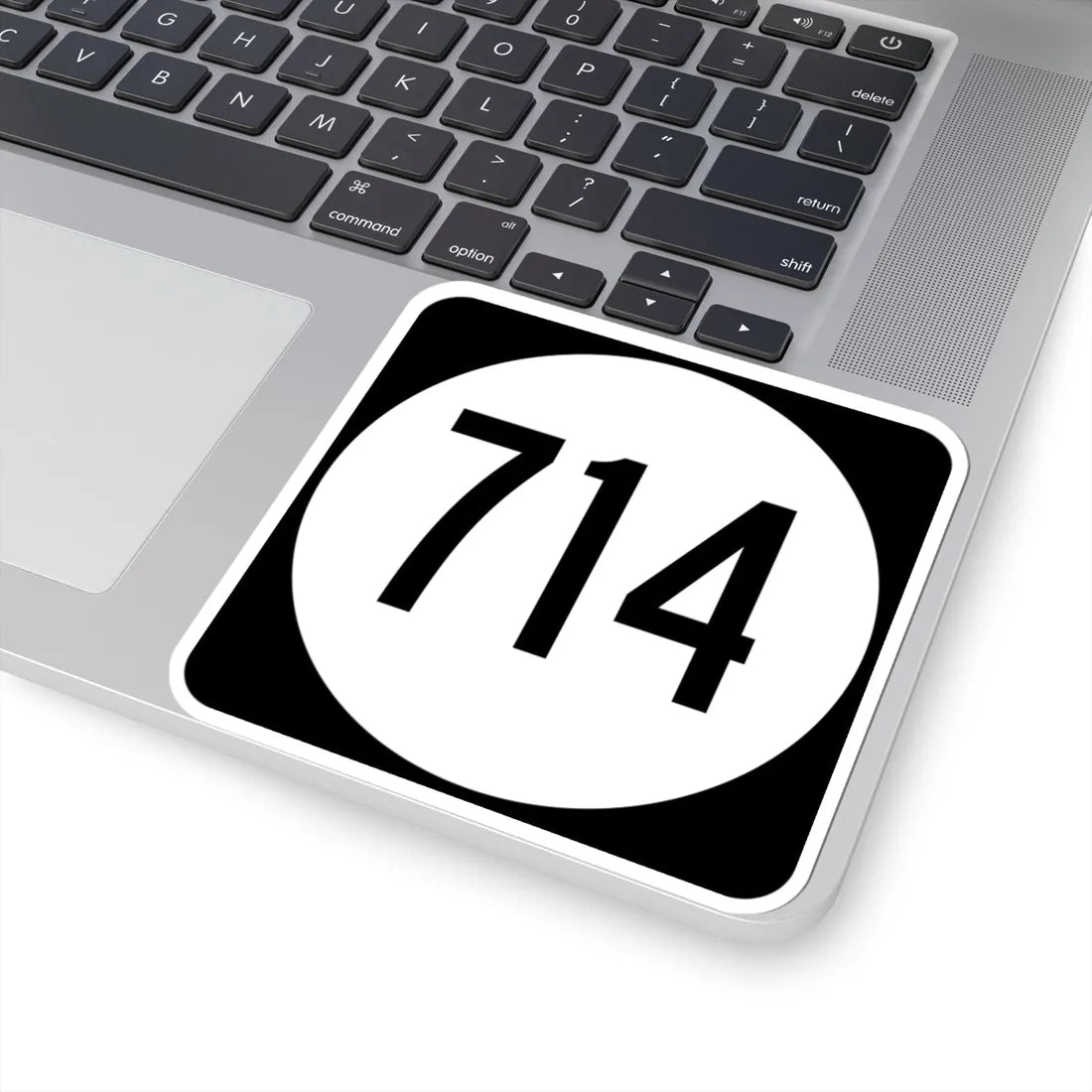 Circle sign 714 Virginia (Virginia) (Road Sign) STICKER Vinyl Kiss-Cut Decal - The Sticker Space