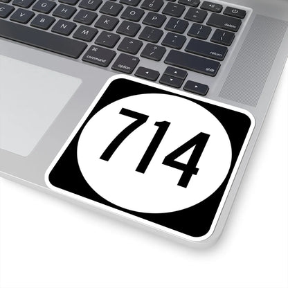 Circle sign 714 Virginia (Virginia) (Road Sign) STICKER Vinyl Kiss-Cut Decal - The Sticker Space