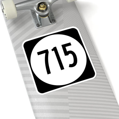 Circle sign 715 Virginia (Virginia) (Road Sign) STICKER Vinyl Kiss-Cut Decal - The Sticker Space