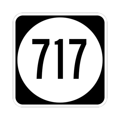 Circle sign 717 Virginia (Virginia) (Road Sign) STICKER Vinyl Kiss-Cut Decal 6 Inch White - The Sticker Space