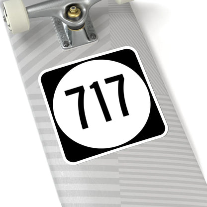 Circle sign 717 Virginia (Virginia) (Road Sign) STICKER Vinyl Kiss-Cut Decal - The Sticker Space
