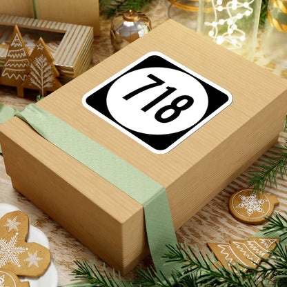 Circle sign 718 Virginia (Virginia) (Road Sign) STICKER Vinyl Kiss-Cut Decal - The Sticker Space