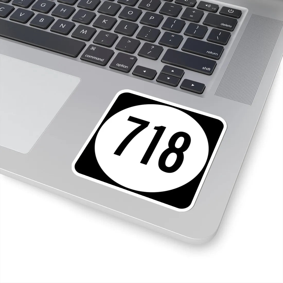 Circle sign 718 Virginia (Virginia) (Road Sign) STICKER Vinyl Kiss-Cut Decal - The Sticker Space